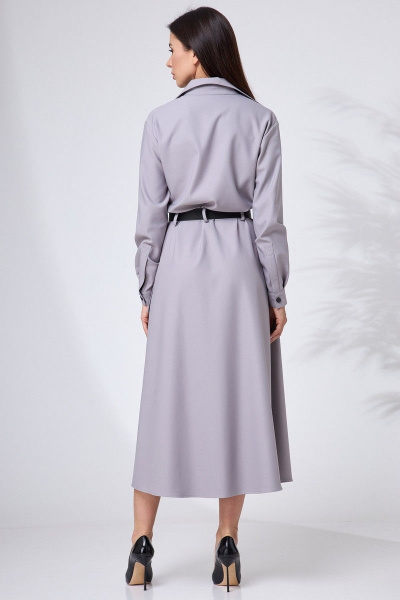 Платье полуприлегающего силуэта с воротником и манжетами Angelina & Сompany 681 - фото 6