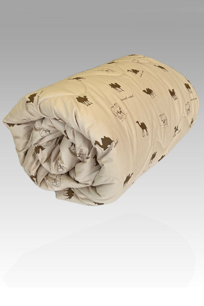 Всесезонное одеяло из верблюжьей шерсти с тиком 205х150 Файбертек В.2.06 - фото 2