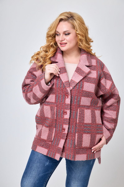 Пальто БелЭльСтиль 841-1 36 22 клетка - фото 3