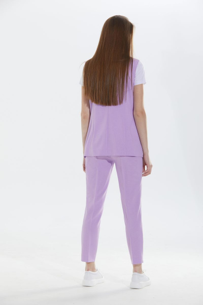 Блуза, брюки, жилет Alani Collection 1682 лаванда - фото 4