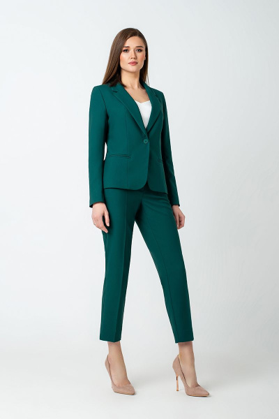 Брюки, жакет MARIKA 413 темно-зеленый - фото 2