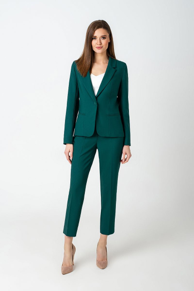 Брюки, жакет MARIKA 413 темно-зеленый - фото 1