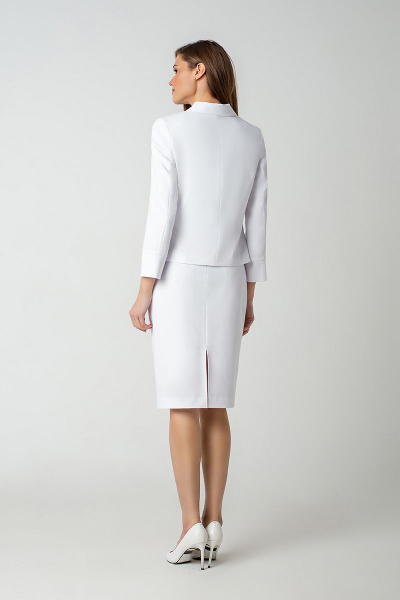 Жакет, юбка MARIKA 451 белый - фото 4