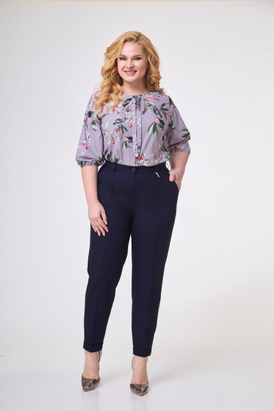 Брюки Anelli 505 темно-синий - фото 1