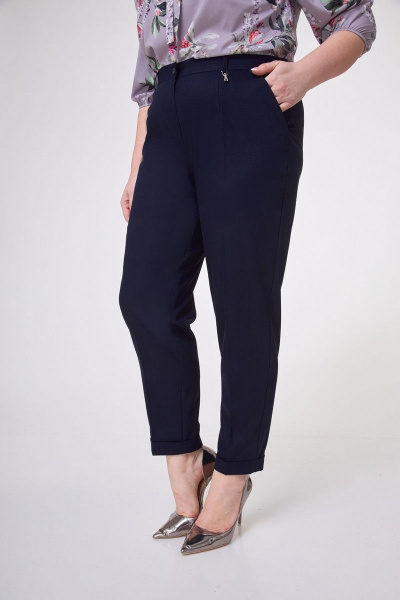 Брюки Anelli 505 темно-синий - фото 2