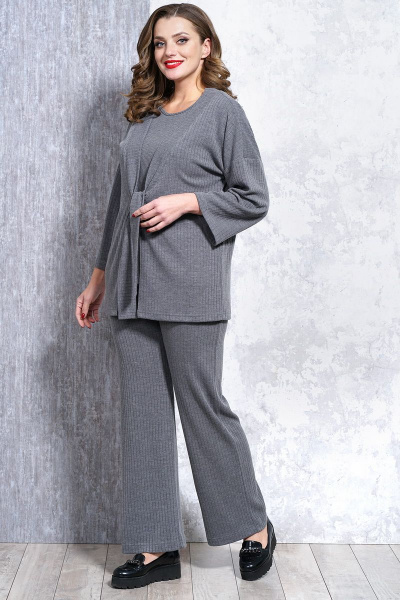 Демисезонный комплект жакет, джемпер и брюки из вискозы Медея и К 2119 - фото 1