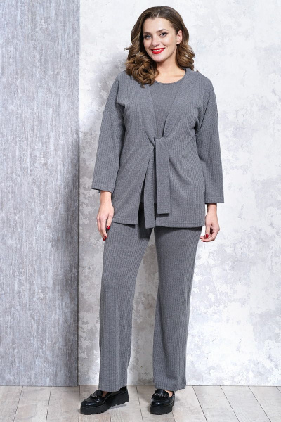 Демисезонный комплект жакет, джемпер и брюки из вискозы Медея и К 2119 - фото 3