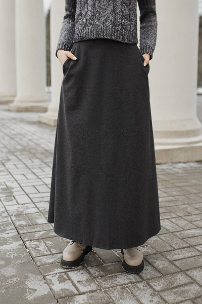 Юбка Legend Style S-011 темно-серый - фото 2