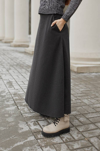 Юбка Legend Style S-011 темно-серый - фото 3