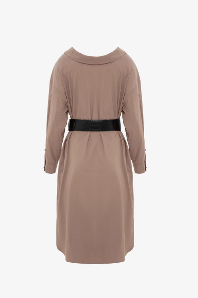 Летнее хлопковое платье-комбинация в стиле кэжуал Elema 5К-11736-1-164 капучино - фото 2