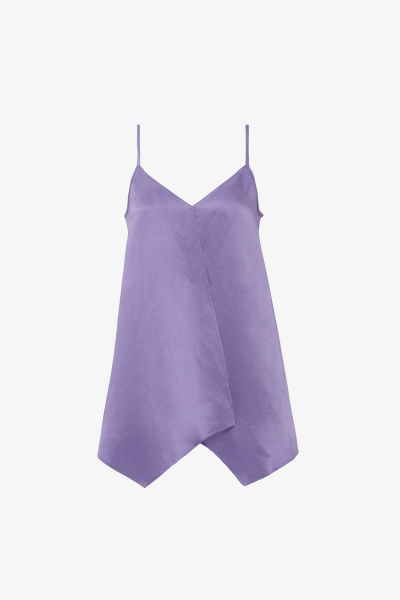 Топ на каждый день фиолетовый из текстиля Elema 2К-11805-1-164 фиолетовый - фото 1