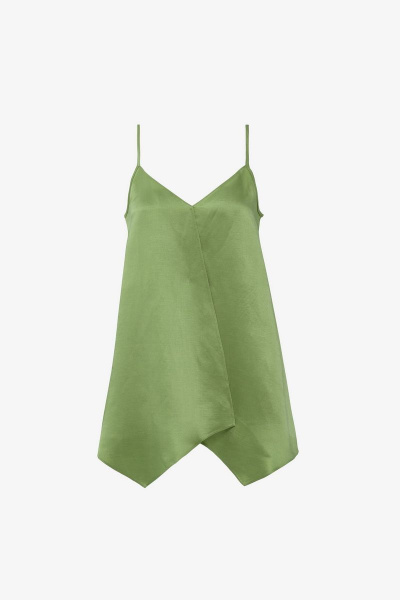 Топ на каждый день зеленый из текстиля Elema 2К-11805-1-170 зелёный - фото 1