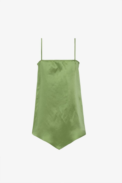 Топ на каждый день зеленый из текстиля Elema 2К-11805-1-170 зелёный - фото 2