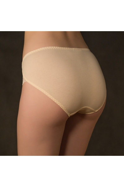 Трусы из кружевного и текстильного трикотажа для ежедневной носки Verally 150-3 жасмин - фото 2