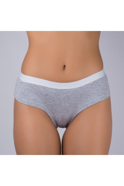 Трусы-брифы хлопковые серые для ежедневной носки Verally 1088-3 меланж - фото 1