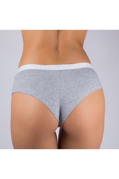 Трусы-брифы хлопковые серые для ежедневной носки Verally 1088-3 меланж - фото 3