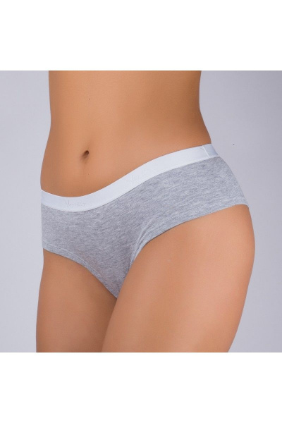 Трусы-брифы хлопковые серые для ежедневной носки Verally 1088-3 меланж - фото 2