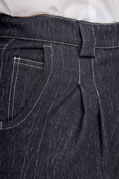 Брюки джинс с зауженной талией и низом для демисезона Zlata 4405 - фото 2