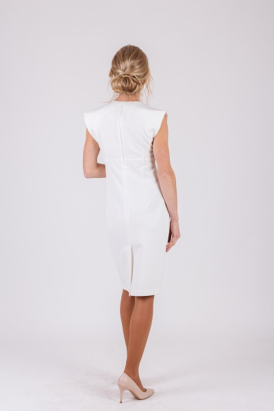 Белое платье из вискозы без рукава для летних будней Domna 360(164) молоко - фото 3