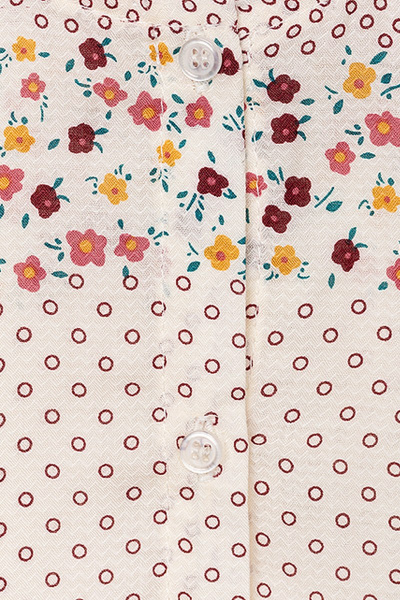 Романтичная блузка на пуговицах с сборками Bell Bimbo 191197 набивной - фото 3