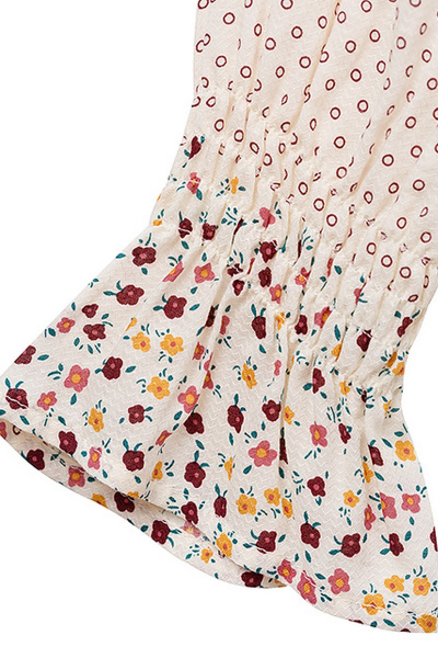 Романтичная блузка на пуговицах с сборками Bell Bimbo 191197 набивной - фото 4