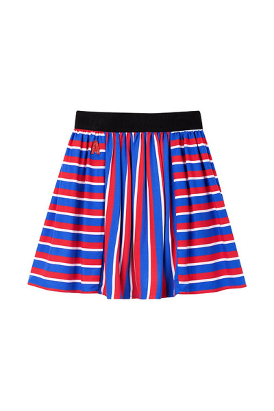 Юбка летняя из вискозы с ассиметричным принтом Bell Bimbo 191088 полоска - фото 2