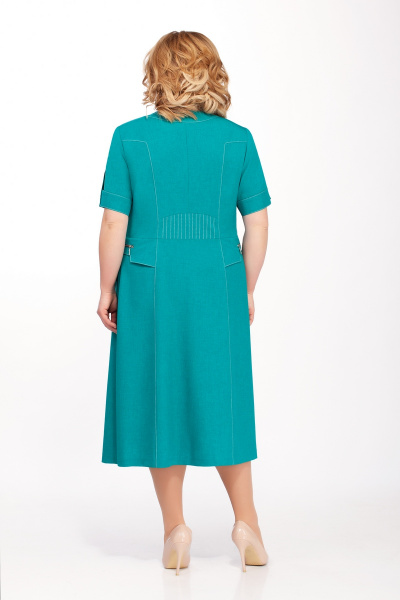 Платье Tellura-L 1397 ярко-бирюзовый - фото 2