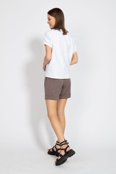 Майка свободного кроя из хлопка с цифровым принтом летучая мышь Kivviwear 4072.01 - фото 13