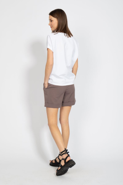 Майка свободного кроя из хлопка с цифровым принтом летучая мышь Kivviwear 4072.02 - фото 9