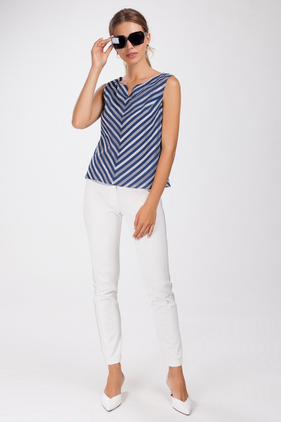 Брюки с декоративной тесьмой и классической посадкой Femme & Devur 9231 1.1D(170) - фото 7