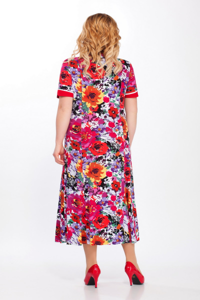 Платье Медея и К 1851 красные_цветы - фото 2