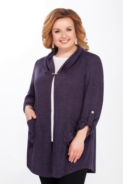 Кардиган Медея и К 1972 слива - фото 1