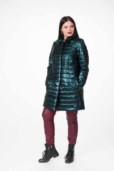 Пальто Stilville 1615 зеленый - фото 1