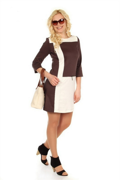 Платье круглый год комфортное из ткани без принтов Irena Star 235 - фото 1