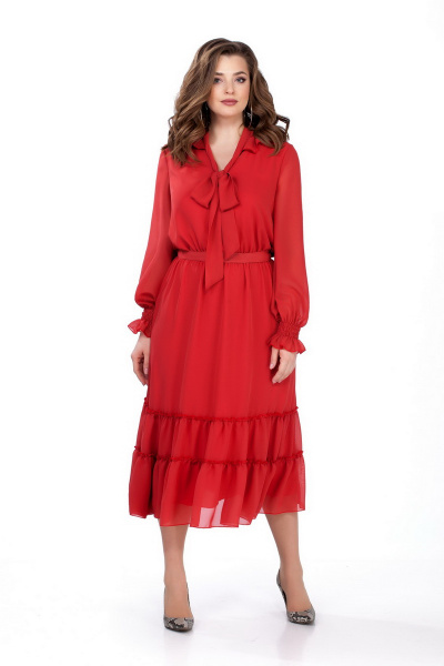 Платье TEZA 157 красный - фото 1