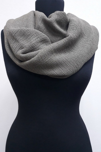 Демисезонный шарф из букле, хаки 75х190 TrendCorner 2-1-19-340 1655 - фото 1