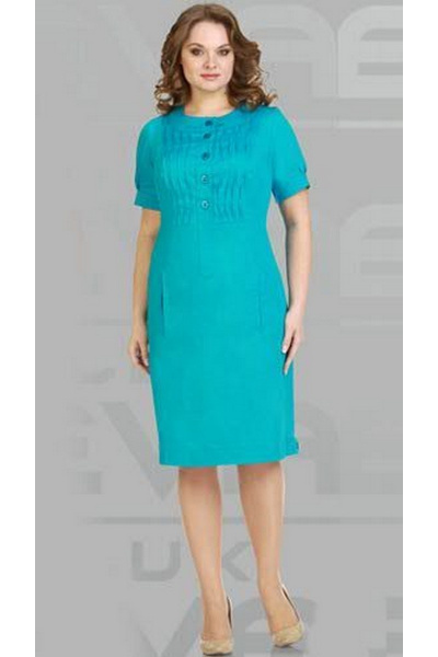 Платье круглый год яркое с принтами Eva Lux 1435 - фото 1