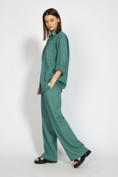 Летние брюки свободного кроя из льна Kivviwear 4076.05 - фото 10