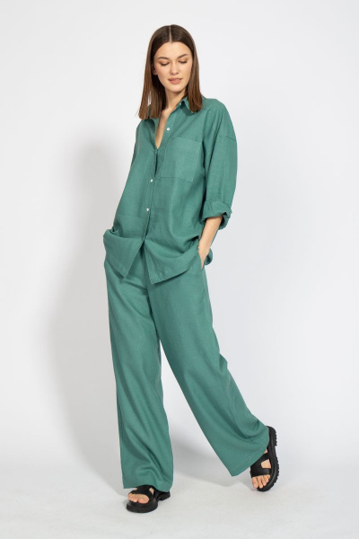 Летние брюки свободного кроя из льна Kivviwear 4076.05 - фото 9