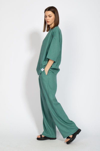 Летние брюки свободного кроя из льна Kivviwear 4076.05 - фото 7