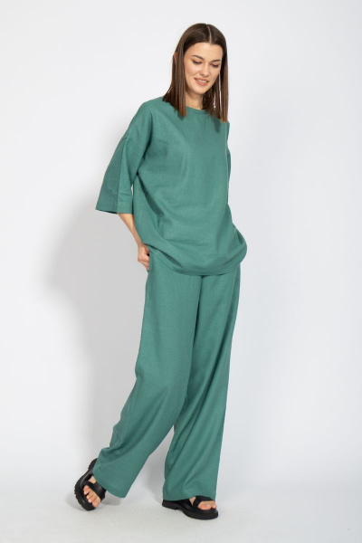 Летние брюки свободного кроя из льна Kivviwear 4076.05 - фото 5