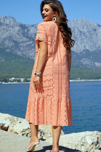 Платье Vittoria Queen 15203 персик - фото 3