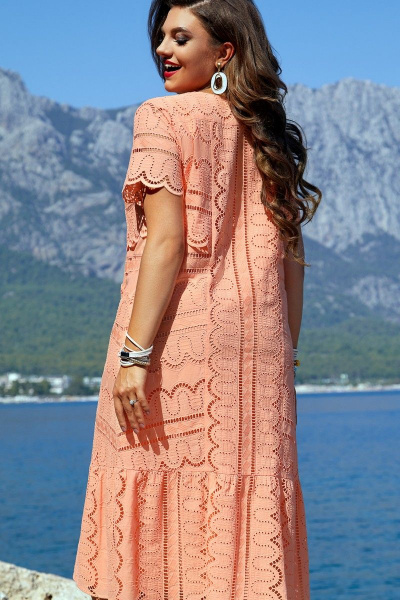 Платье Vittoria Queen 15203 персик - фото 2