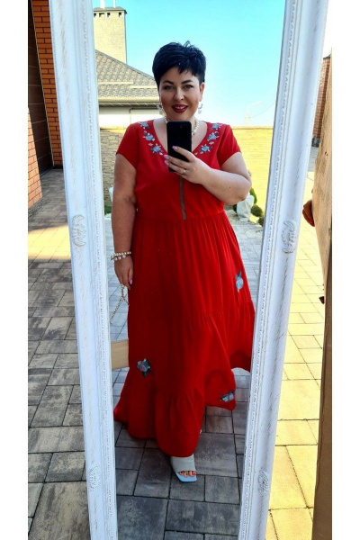 Платье Vittoria Queen 15483 красный - фото 3