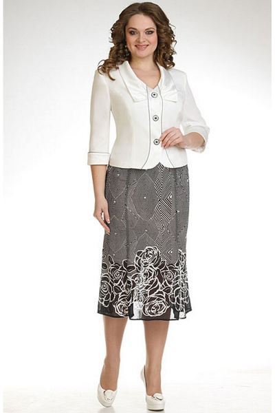 Жакет и юбка для демисезона в классическом стиле NeoTex 4172 - фото 1