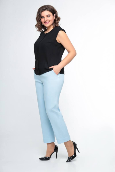 Брюки Swallow 476 нежно-голубой - фото 3