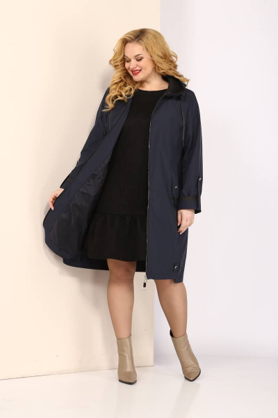 Плащ Shetti 2076 синий - фото 7