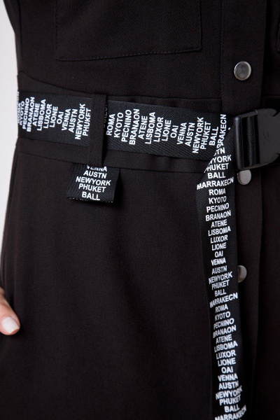 Жилет черный длинный классический с карманами Anelli 1237 черный - фото 6