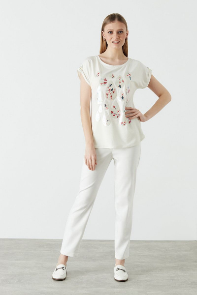 Майка Nelva 21883 молочный - фото 3