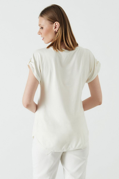 Майка Nelva 21883 молочный - фото 4
